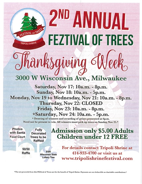 Tripoli Shrine 2nd Annual Feztival of Trees