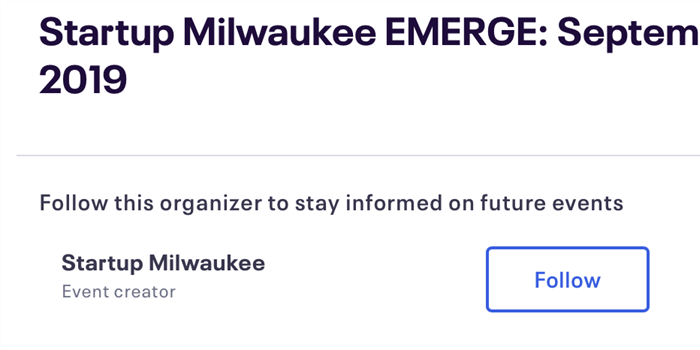 Startup Milwaukee EMERGE: September 2019